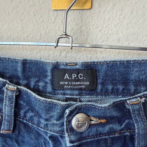 A.P.C. New Standard Slim Straight Unisex Denim Jeans Size 32 - Picture 3 of 6